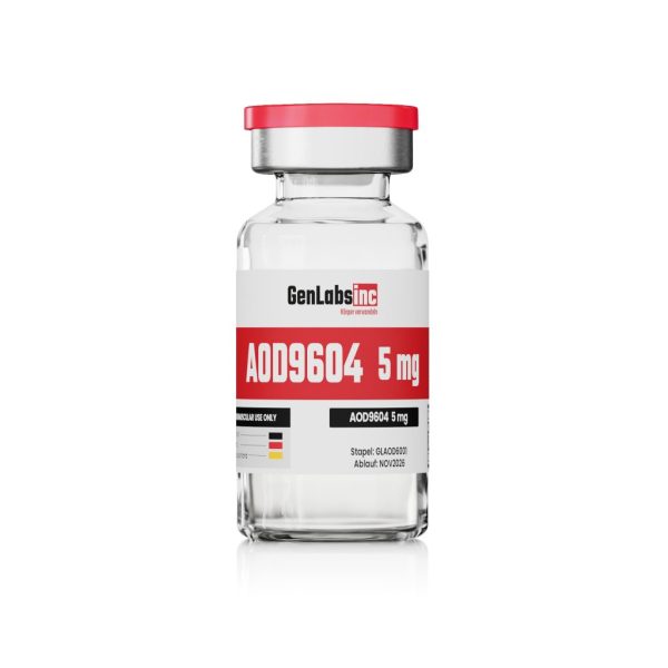 AOD 9604 – 5MG VIAL ( WITH BACTERIOSTATIC WATER) – GENLABS