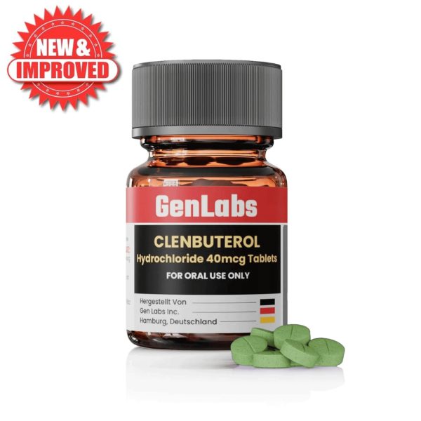 CLENBUTEROL HYDROCHLORIDE 40MCG PER TAB – 100 TABLETS – GENLABS Clenbuterol for fat loss – Clenbuterol Hydrochloride 40mg Bottle.