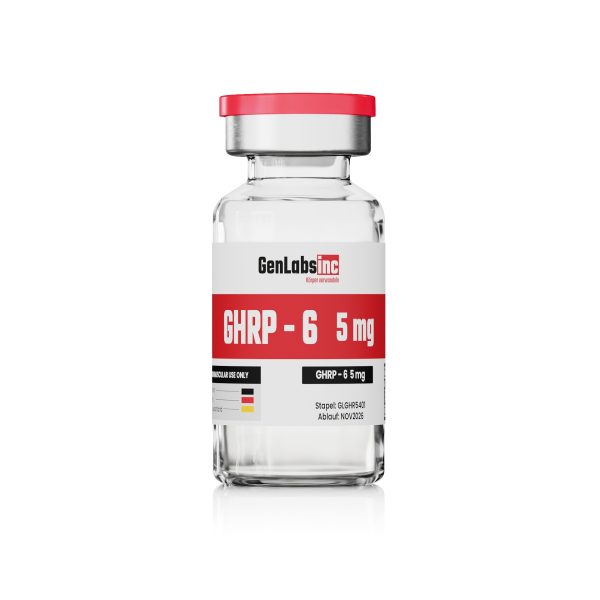 GHRP-6 – 5MG VIAL ( WITH BACTERIOSTATIC WATER) – GENLABS