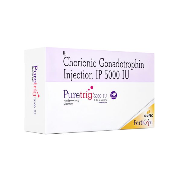 HCG (HUMAN CHORIONIC GONADOTROPHIN INJECTION IP) 5000 IU – PURETRIG PHARMA HCG (HUMAN CHORIONIC GONADOTROPHIN INJECTION IP) 5000 IU – PURETRIG PHARMA