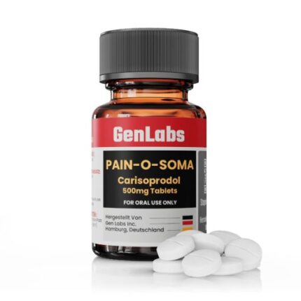 PAIN-O-SOMA (CARISOPRODOL) 500MG / PER TAB – 30 TABLETS – GENLABS