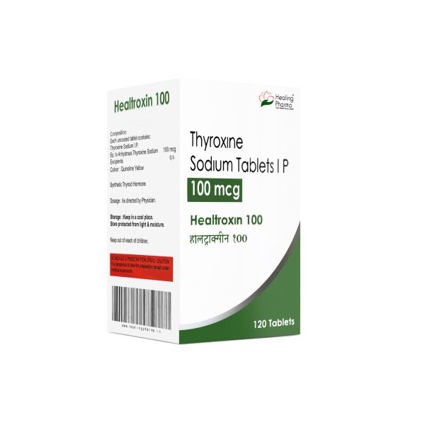 T4 (THYROXINE SODIUM) 100 MCG PER TAB – HEALING PHARMA T4 (THYROXINE SODIUM) 100 MCG / PER TAB – HEALING PHARMA