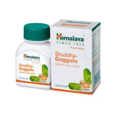 GUGGUL – (CHOLESTEROL SUPPORT) – SHUDDHA GUGGULU – 60 PURE HERBAL TABLETS – HIMALAYA