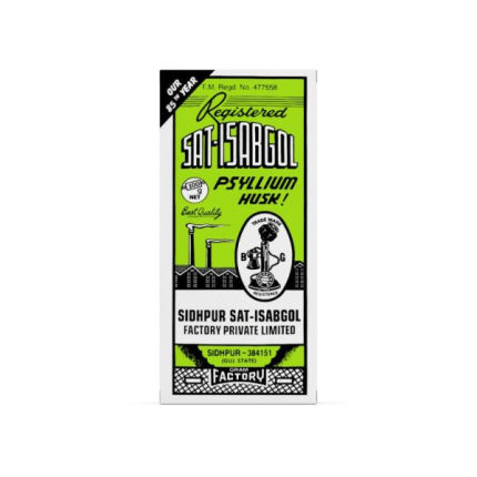 SAT-ISABGOL ( PSYLLIUM HUSK ) [ 100G POWDER BASED ] FOR CONSTIPATION – SIDHPUR