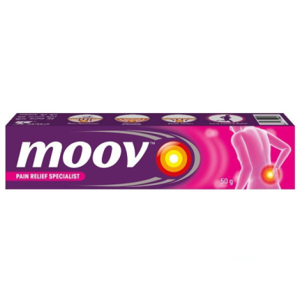 MOOV ( BACK, JOINT PAINS, INFLAMMATION, SPARINS, STRAINS, MYOSITIS, FIBROSITIS AND SCIATICA RELIEF SPECIALIST ) [ 50G TUBE ] – RECKITT BENCKISER
