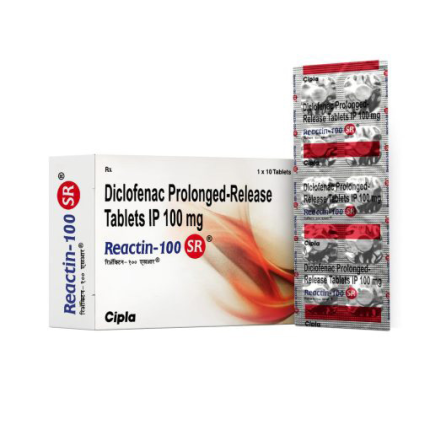 REACTIN SR (DICLOFENAC) 100MG / PER TAB – [10 TABLETS] – CIPLA