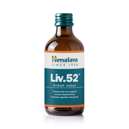 LIV.52 SYRUP ( PROTECTS THE LIVER AGAINST VARIOUS HEPATOTOXINS, PROMOTES APPETITE AND GROWTH ) – 200ML BOTTLE – HIMALAYA