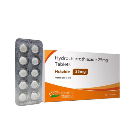 HYDROCHLOROTHIAZIDE ( HCTZIDE ) 25MG – [ 10 TABLET PACK ] – HEALING PHARMA