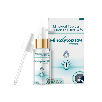 MINOXYTOP 10% (MINOXIDIL) [60ML BOTTLE ] HEALING PHARMA