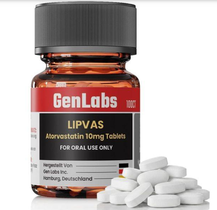 Lipvas Atorvastatin – 10 Mg – 100 Tablets – Genlabs