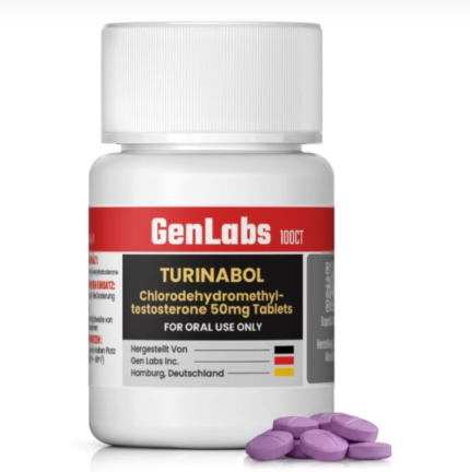 Turinabol (4 – Chlorodehydromethyl Testosterone) 50 mg – 100 Tablets – Genlabs